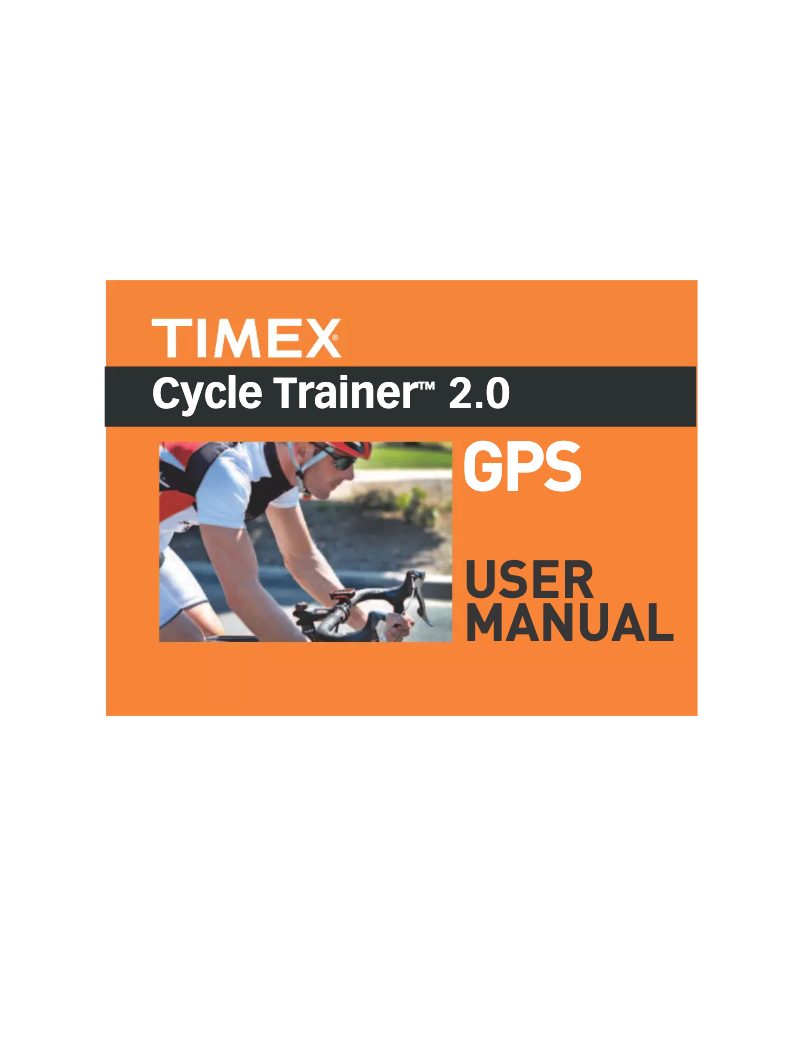 Page 1 de la notice Manuel utilisateur Timex Cycle Trainer 2.0 W280