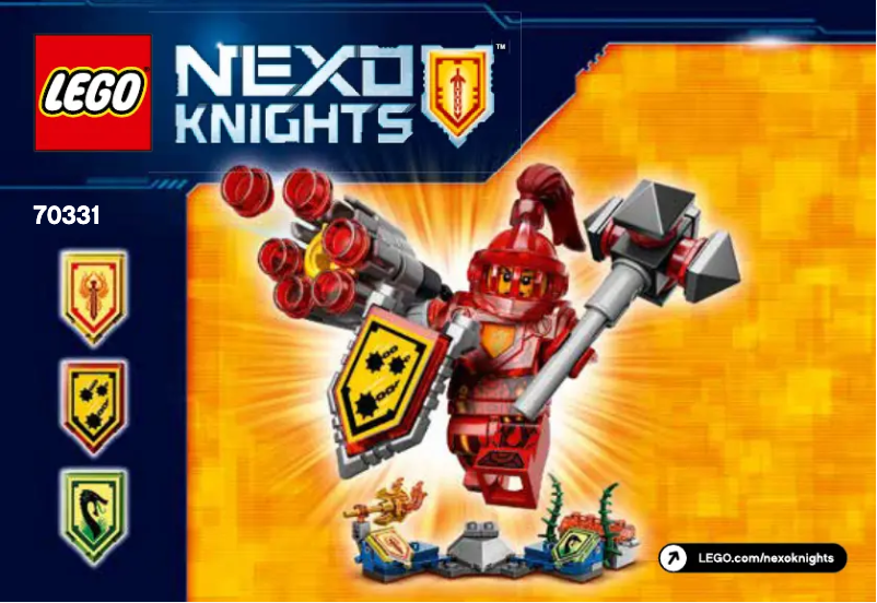 Page 1 de la notice Manuel utilisateur Lego Nexo Knights 70331