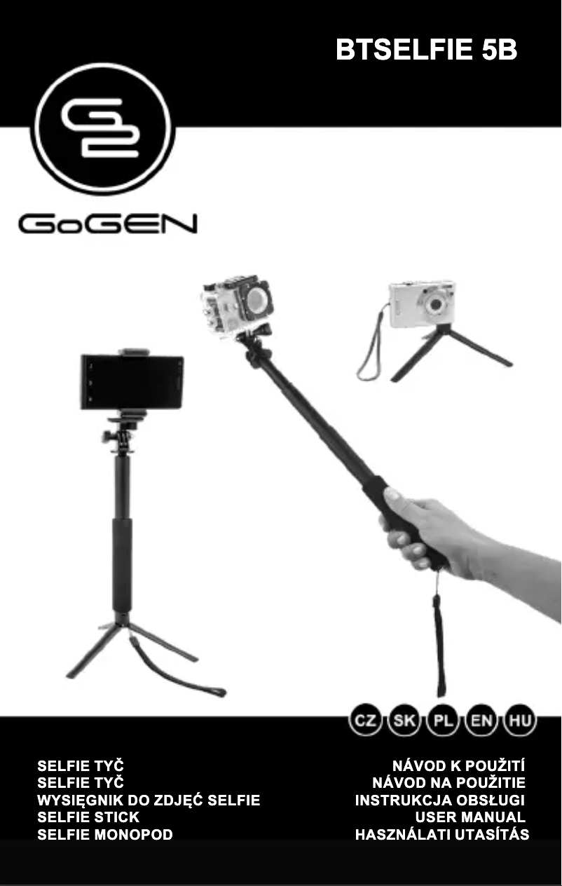 Page n°1 - Manuel utilisateur GoGen BTSELFIE5B