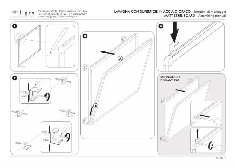Page n°1 - Manuel utilisateur Ligra 102301M