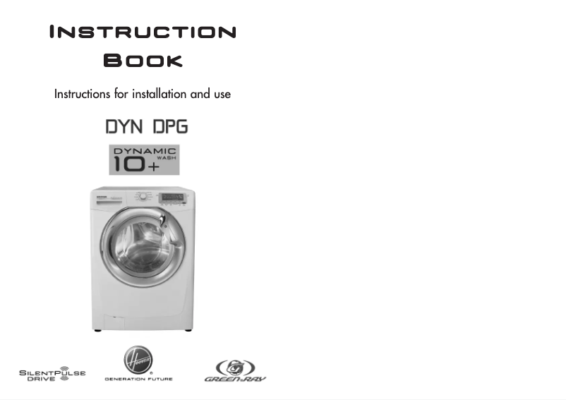Page n°1 - Manuel utilisateur Hoover DYN 10144DPG-80