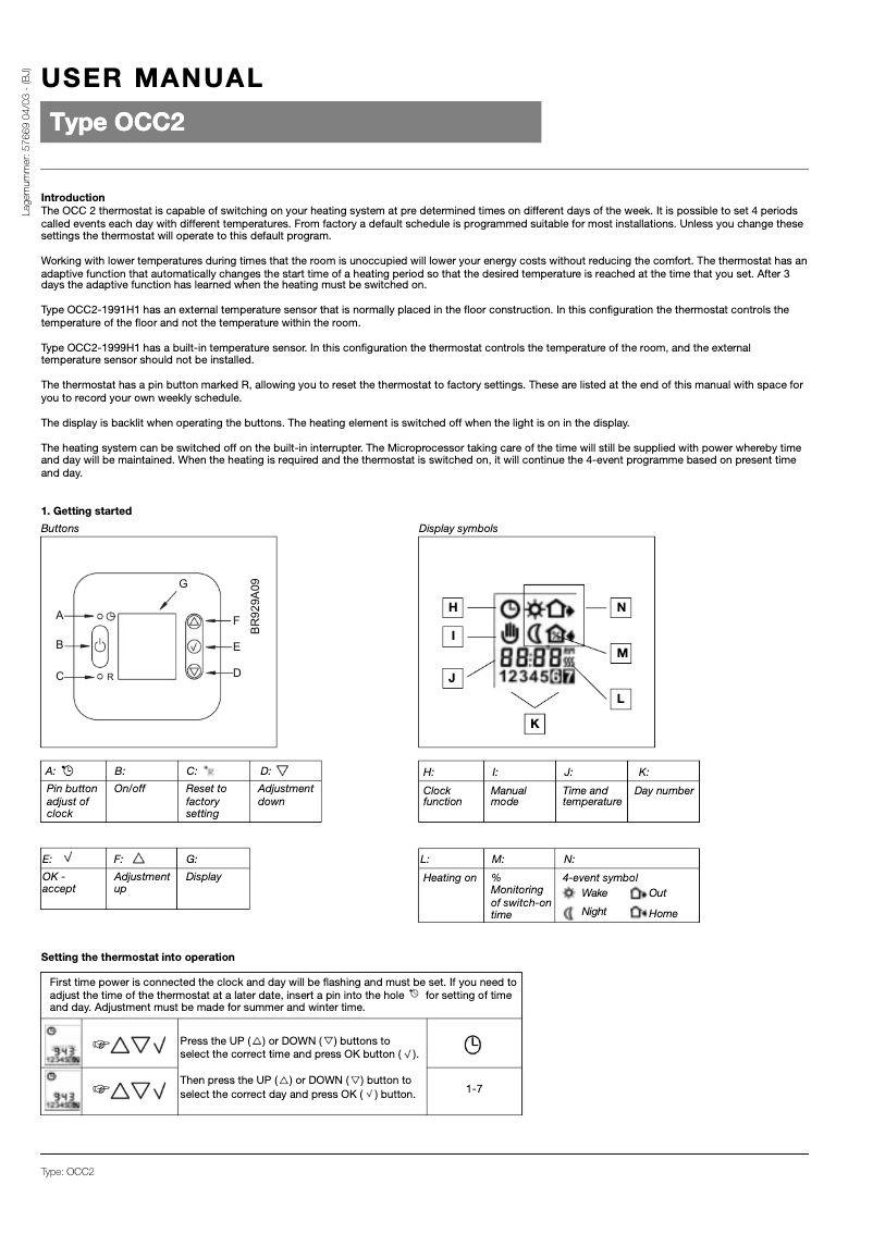 Página 1 del manual Manual de usuario Arnold Rak OCC2