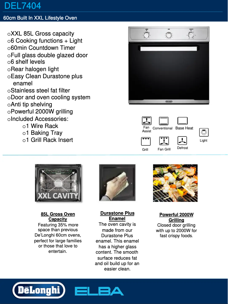 Image de la première page du manuel de l'appareil DEL7404