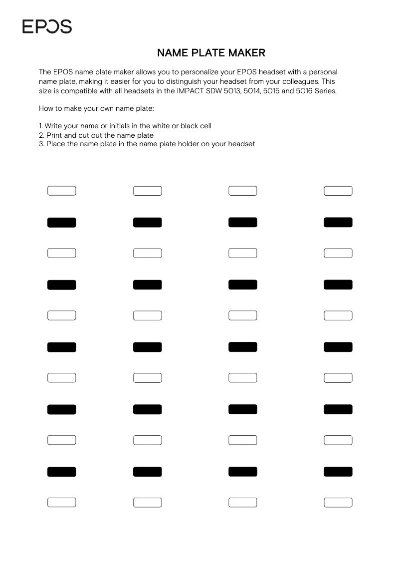 Page n°1 - Manuel utilisateur Sennheiser EPOS Impact SDW 5013