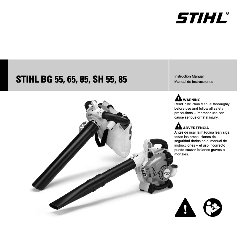 Page 1 de la notice Manuel utilisateur Stihl SH 85