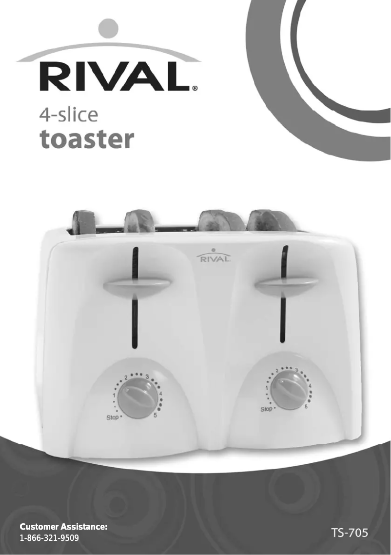 Page 1 de la notice Manuel utilisateur Rival TS-705