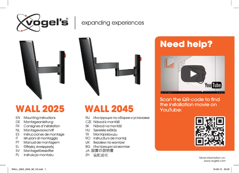 Image de la première page du manuel de l'appareil WALL 2025