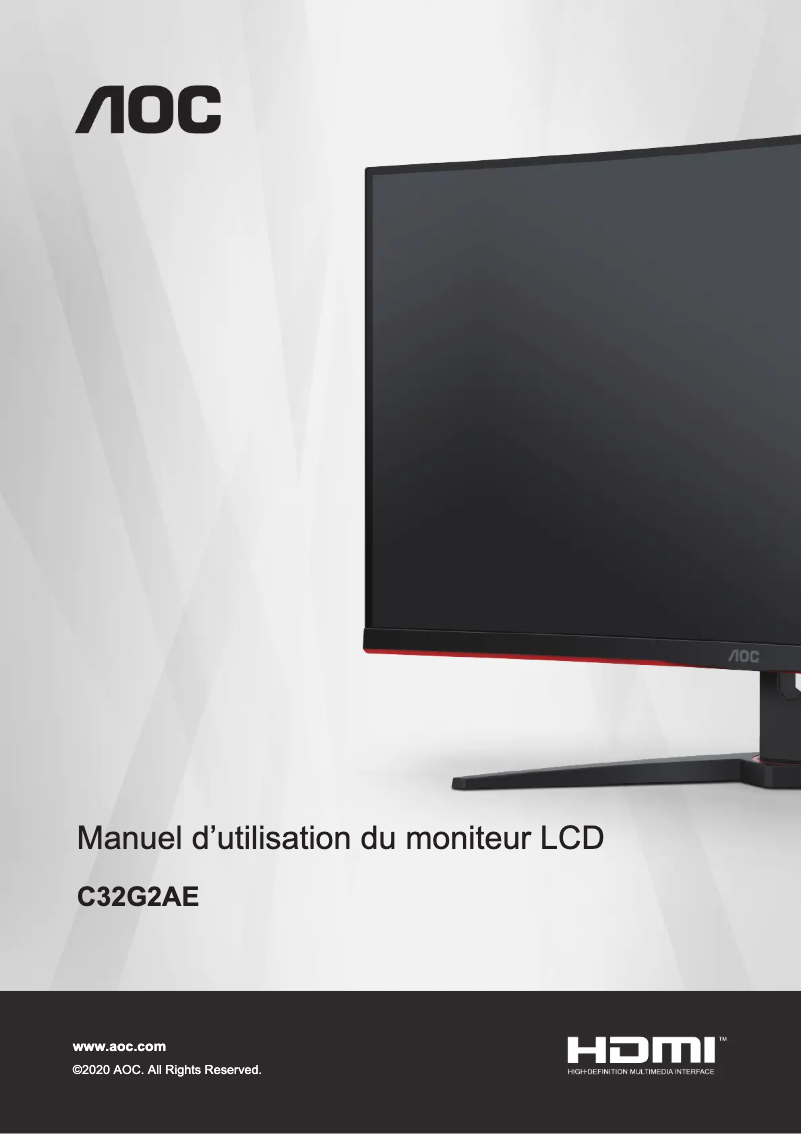 Page n°1 - Label énergétique AOC C32G2AE