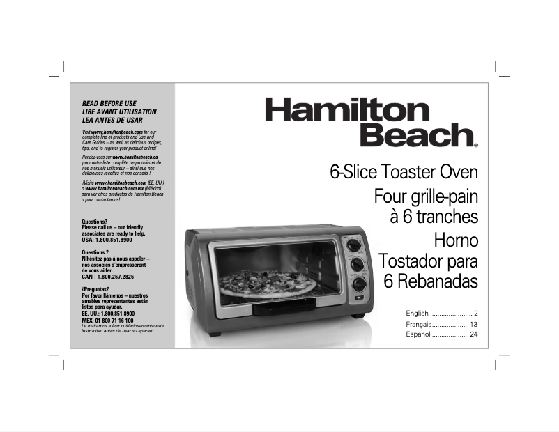 Page n°1 - Manuel utilisateur Hamilton Beach Easy Reach 31127D