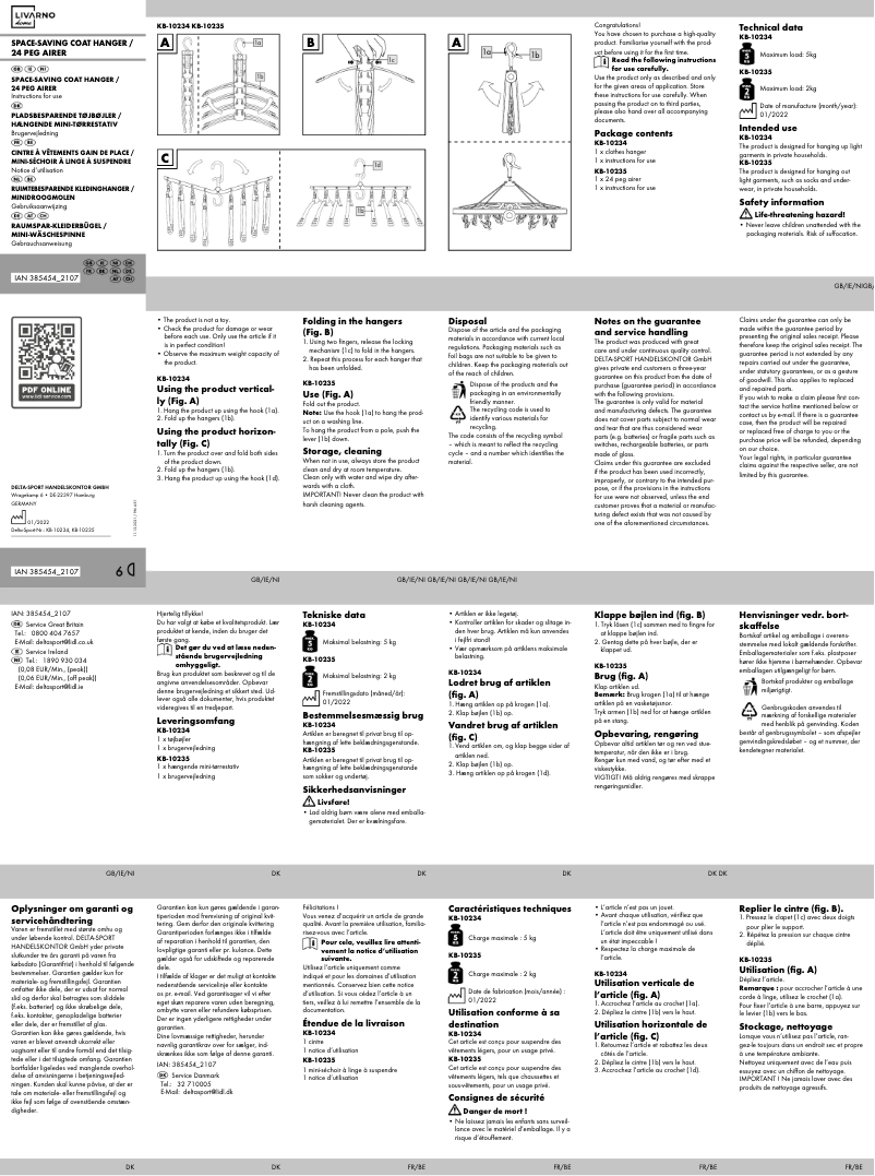 Page 1 de la notice Manuel utilisateur Livarno Lux IAN 385454