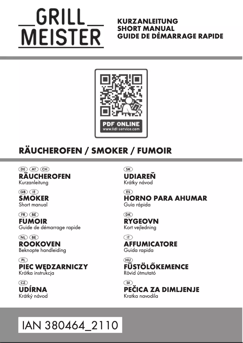 Page n°1 - Manuel utilisateur Grillmeister HG08585