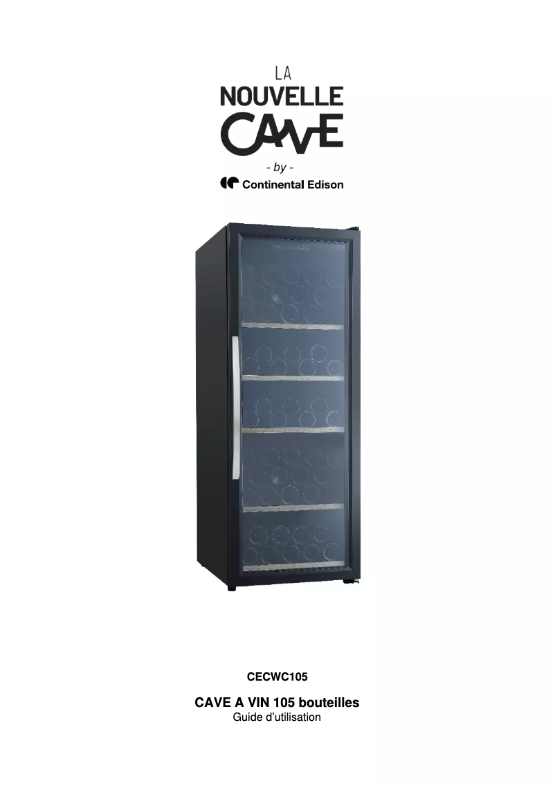 Page 1 de la notice Manuel utilisateur Continental Edison CECWC105A