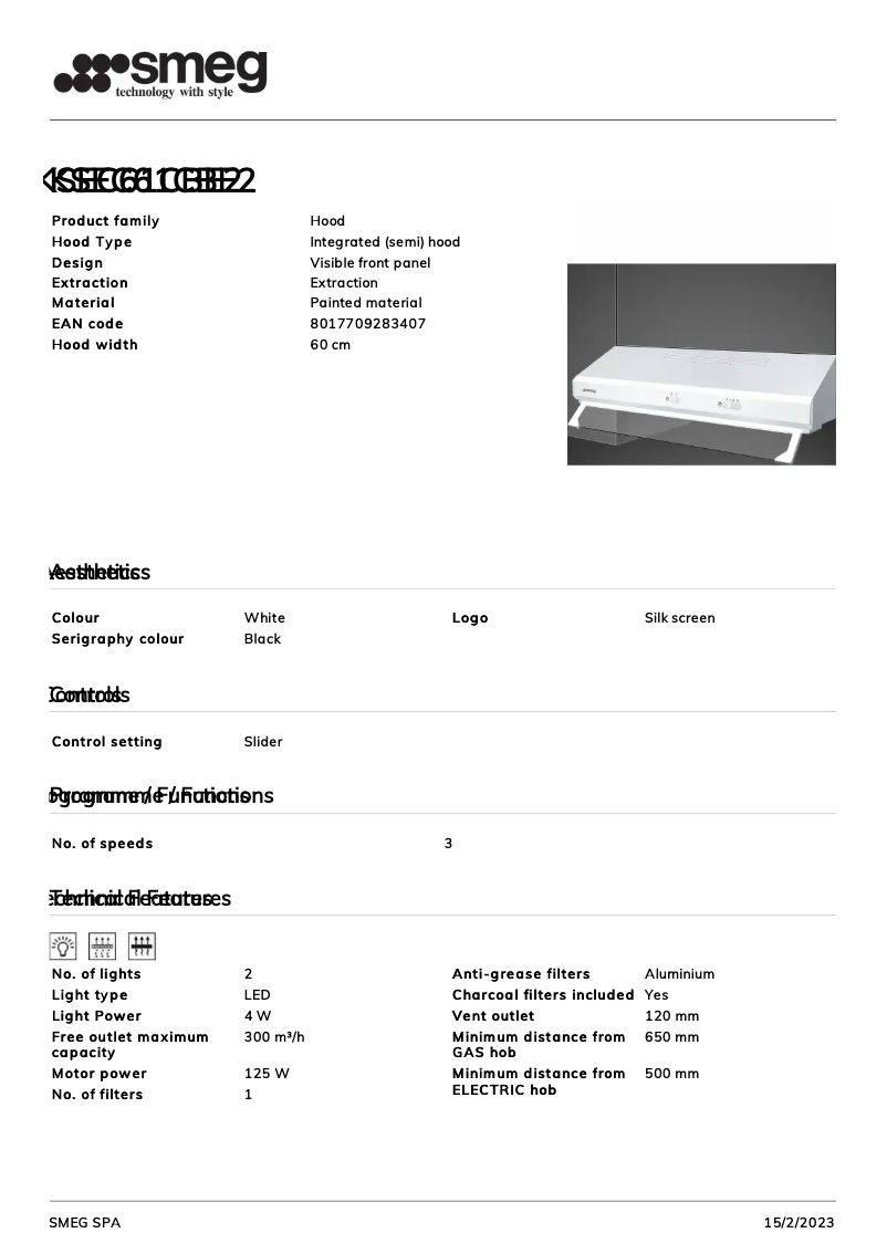 Image de la première page du manuel de l'appareil KSEC61CBE2