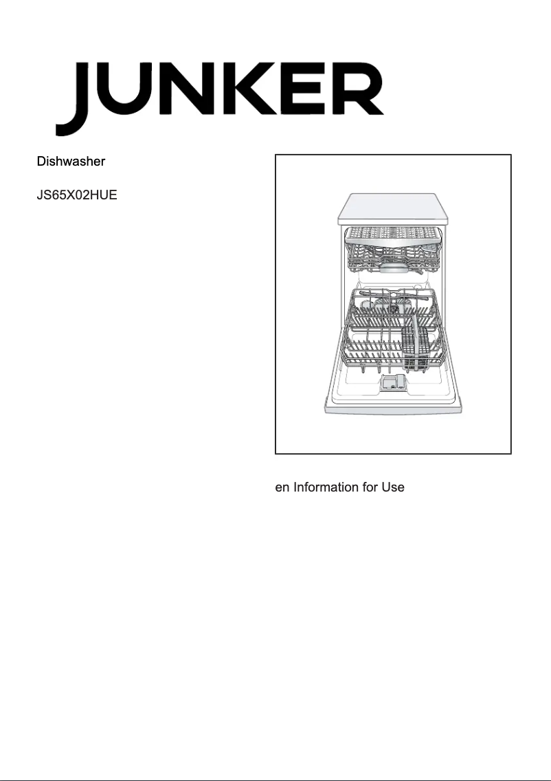 Image de la première page du manuel de l'appareil JS65X02HUE