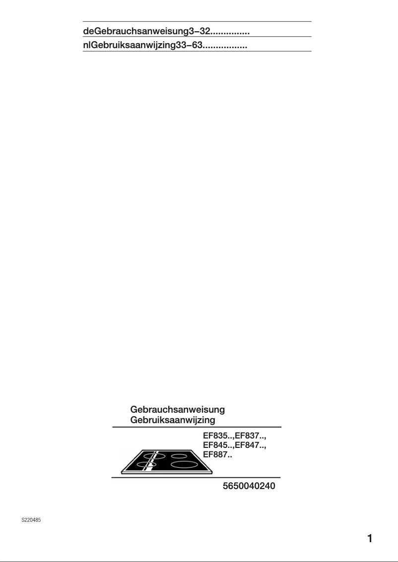Page n°1 - Manuel utilisateur Siemens EF847501