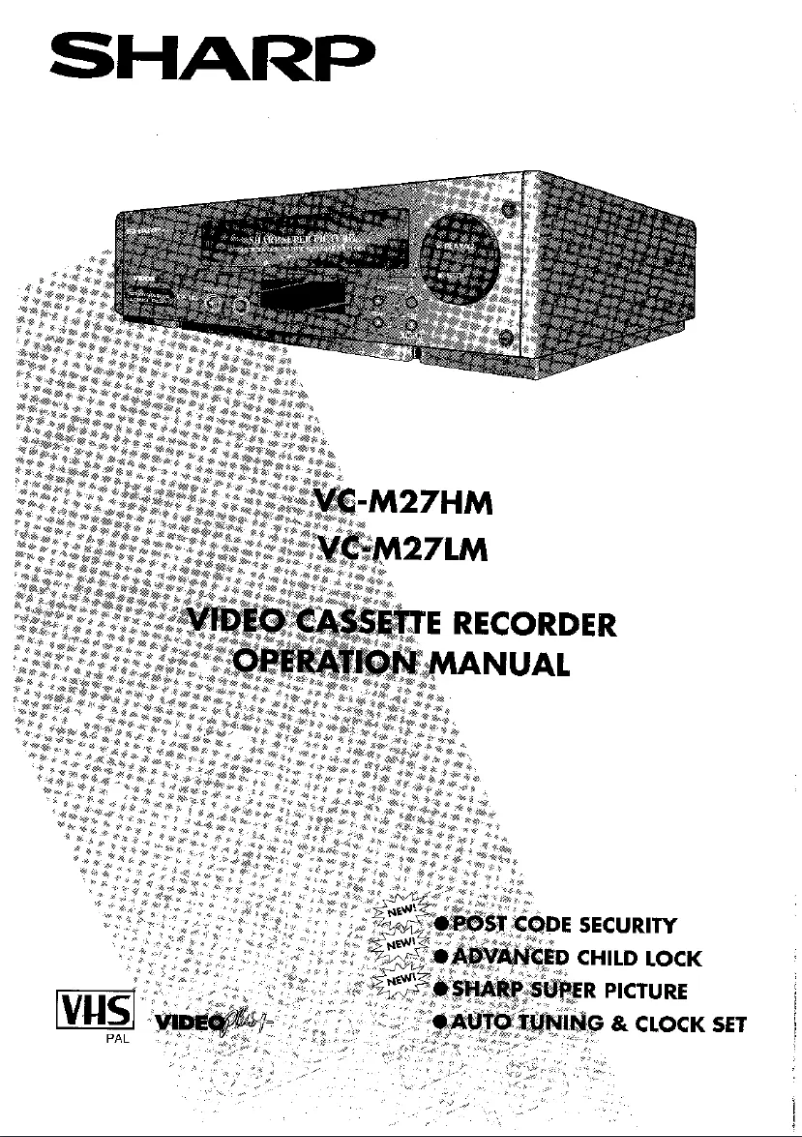 Page 1 de la notice Manuel utilisateur Sharp VC-M27