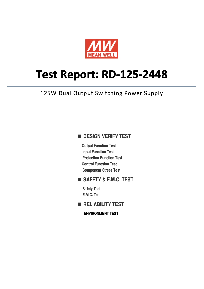 Image de la première page du manuel de l'appareil RD-125-2448