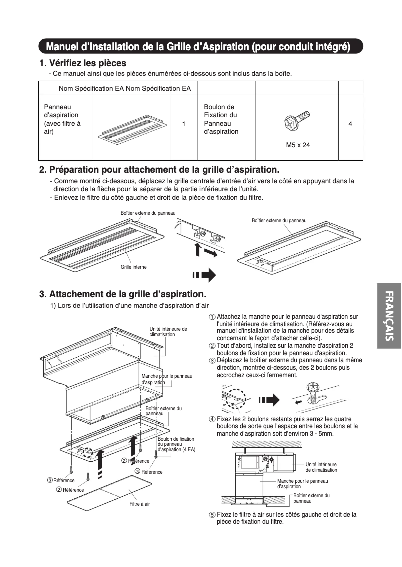 Page 1 de la notice Manuel utilisateur LG PBSGB30