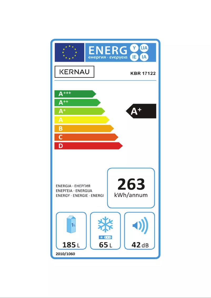 Page 1 de la notice Manuel utilisateur Kernau KBR17122