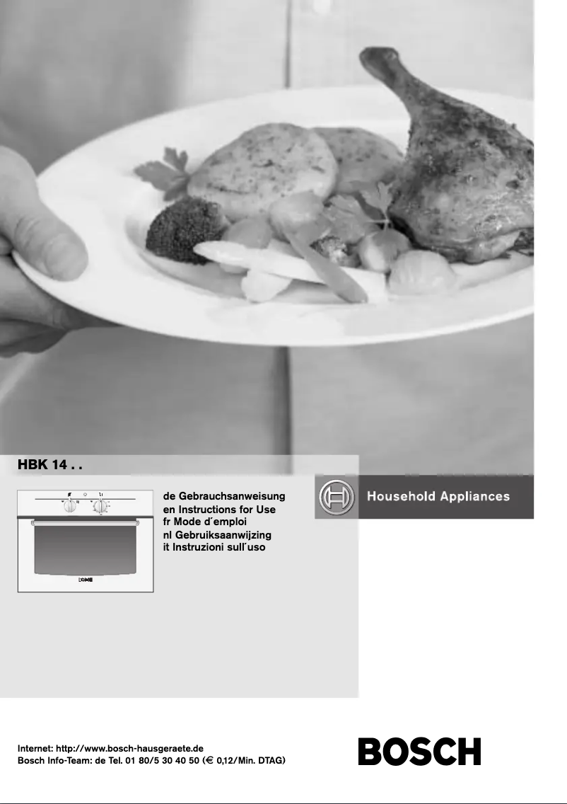 Página 1 del manual Manual de usuario Bosch HBK1450