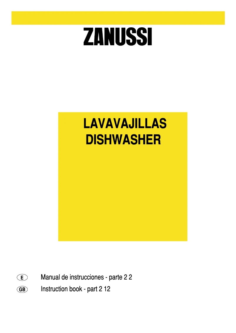 Page 1 de la notice Manuel utilisateur Zanussi DA 2252