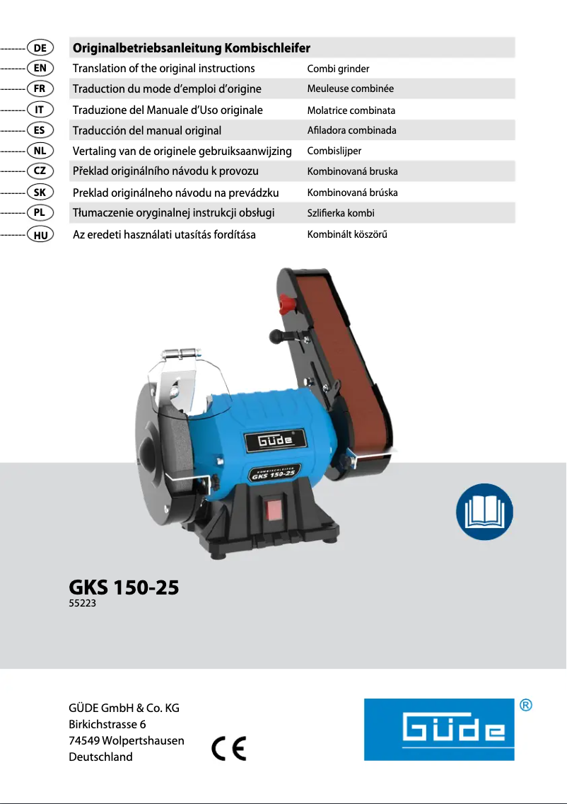 Página 1 del manual Manual de usuario Güde GKS 150-25