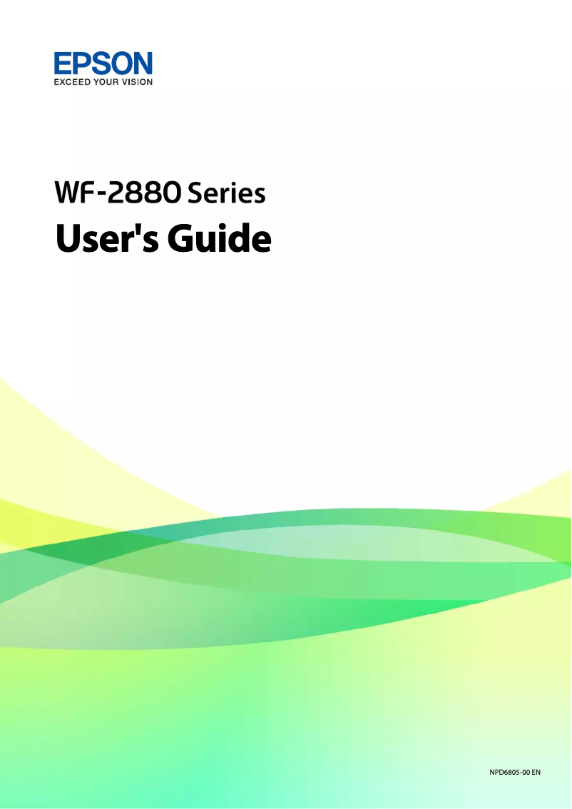 Page 1 de la notice Manuel utilisateur Epson WorkForce WF-2885