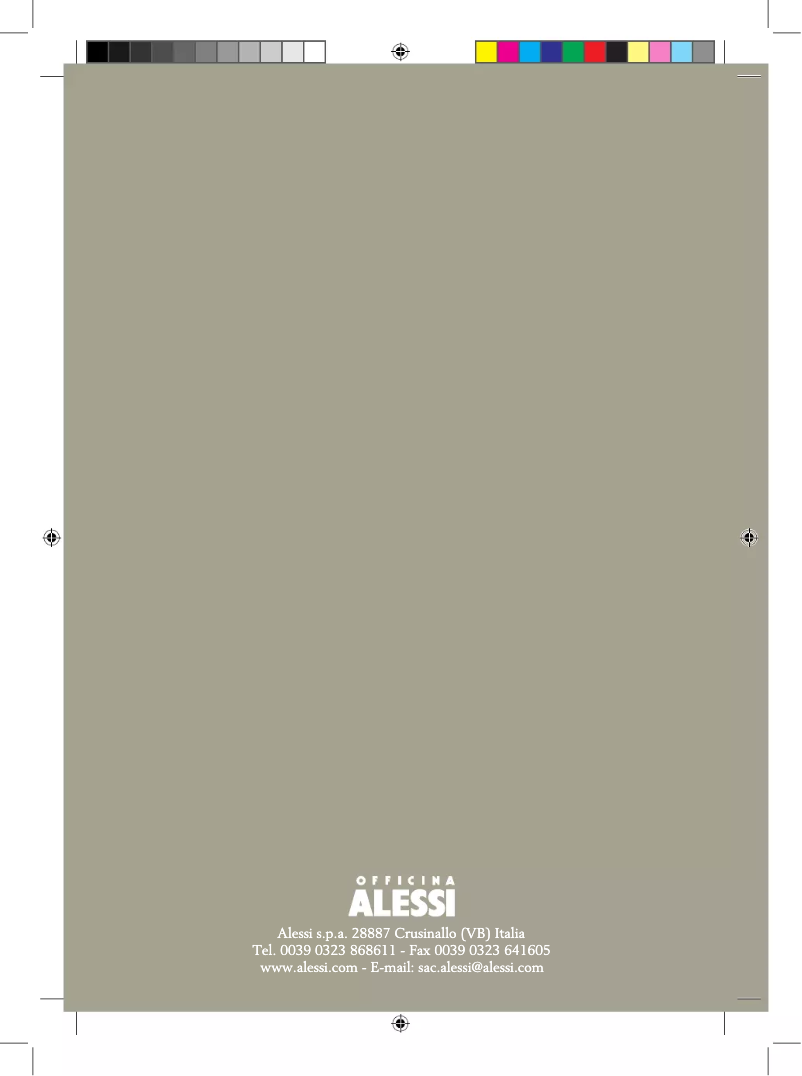 Page 1 de la notice Manuel utilisateur Alessi COFFEE.IT