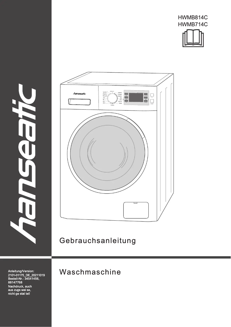 Página 1 del manual Manual de usuario Hanseatic HWMB814C