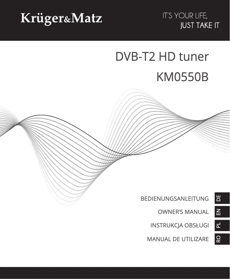 First page image of the manual for KM0550B