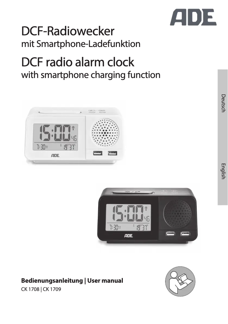 Page 1 of the manual User Manual ADE CK 1708