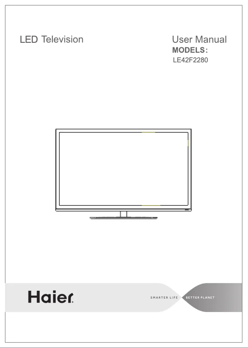 Image de la première page du manuel de l'appareil LE42F2280