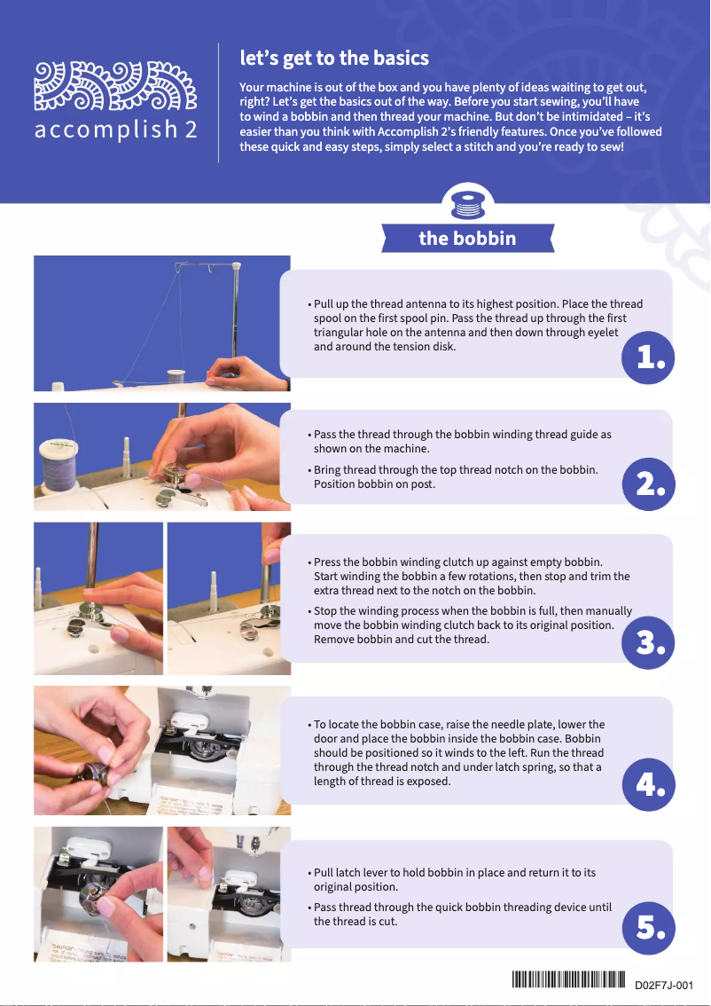 Image de la première page du manuel de l'appareil Accomplish 2