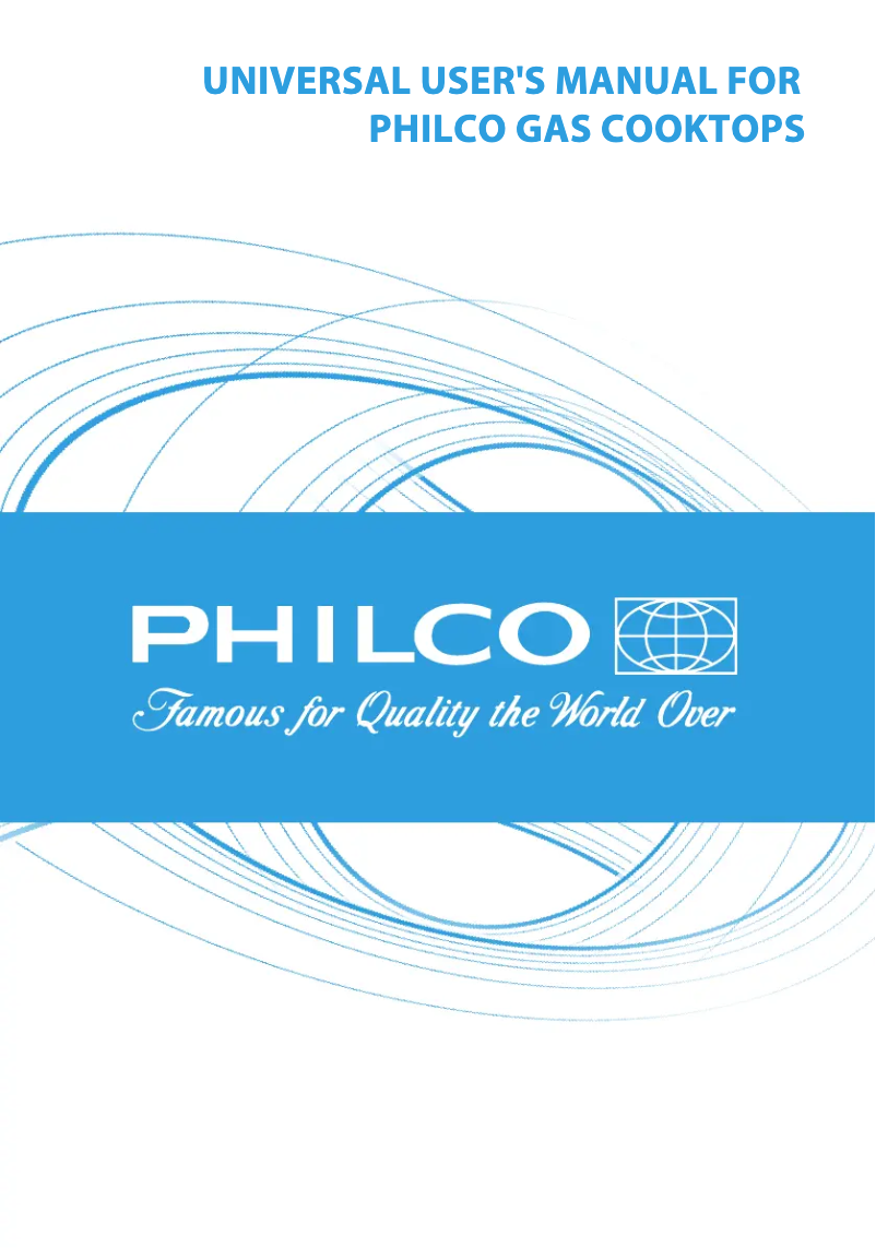 Page n°1 - Manuel utilisateur Philco PGG 32