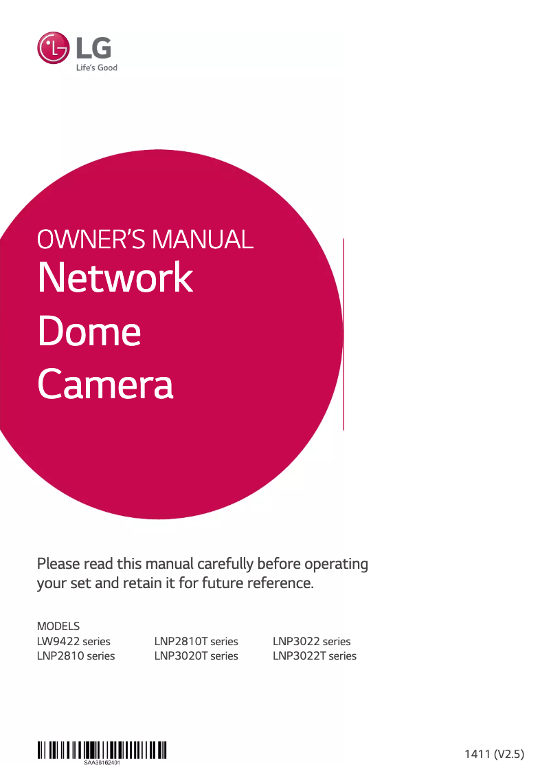 Page n°1 - Manuel utilisateur LG LNP3020T