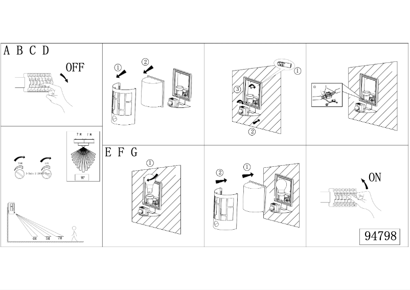 Page 1 de la notice Manuel utilisateur Eglo Cerno