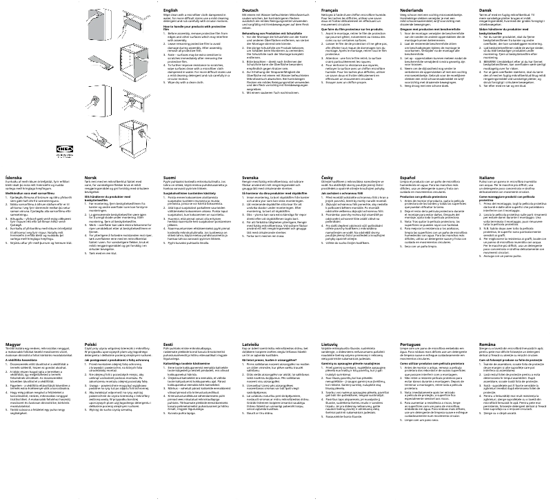 Imagen de la primera página del manual del dispositivo ENHET 904.912.73