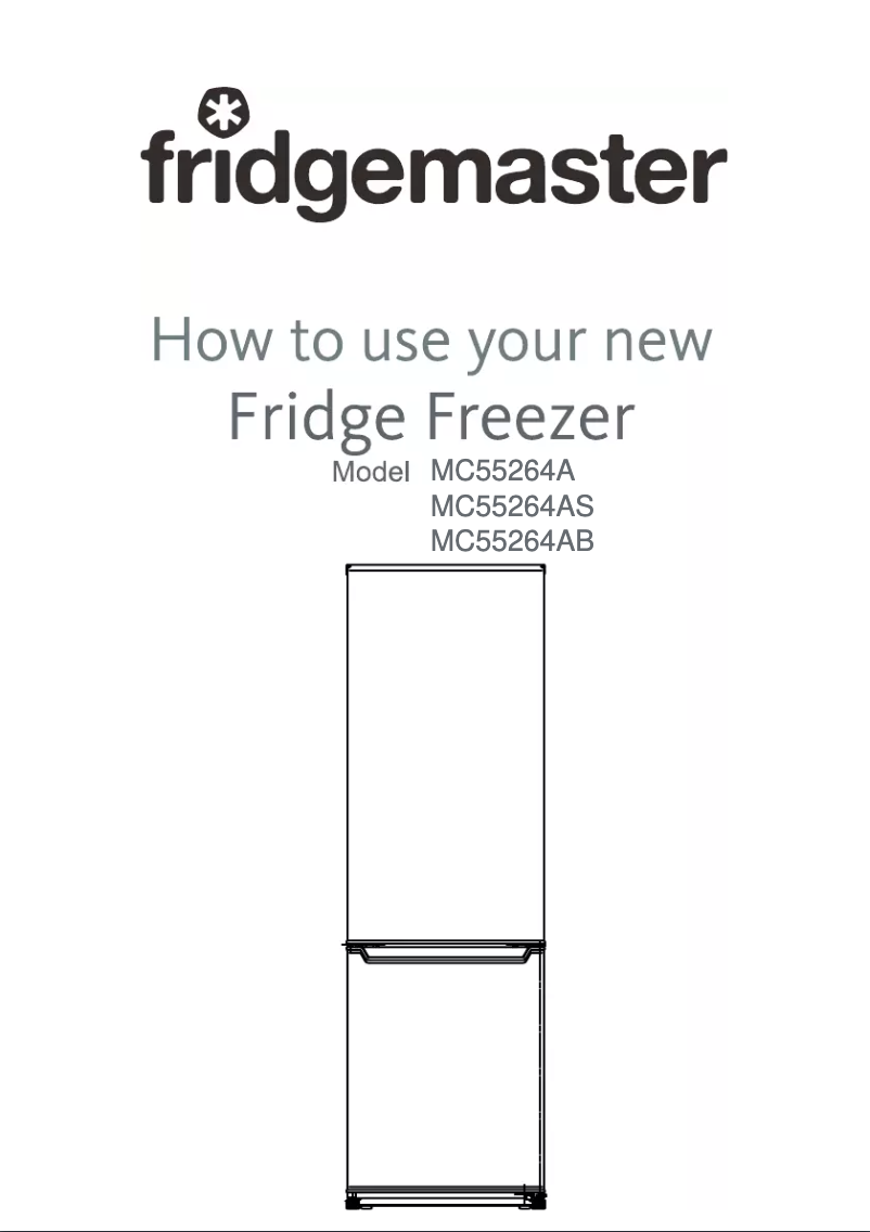 Page n°1 - Manuel utilisateur Fridgemaster MC55264A