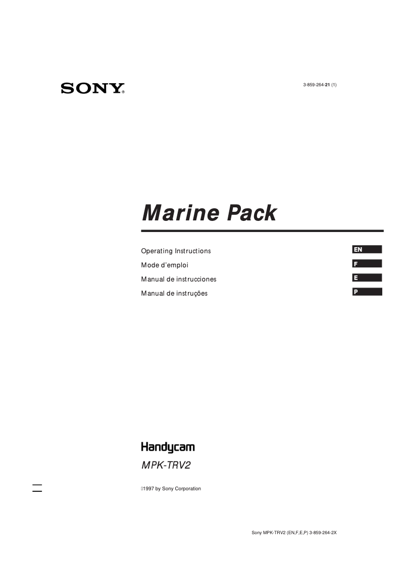 Page 1 de la notice Manuel utilisateur Sony CCD-TR760E
