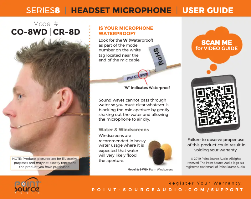 Page n°1 - Manuel utilisateur Point Source Audio CO-8WD