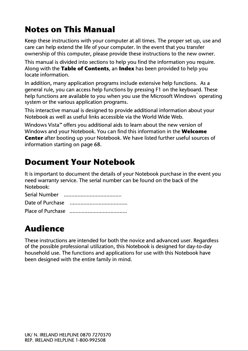 Image de la première page du manuel de l'appareil Akoya MD 96290-WIM2160