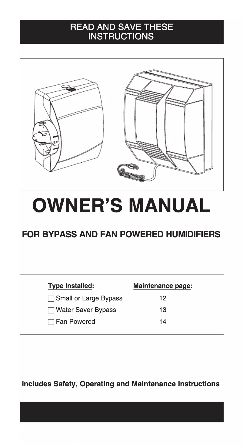 Page n°1 - Manuel utilisateur Carrier HUMCRSBP
