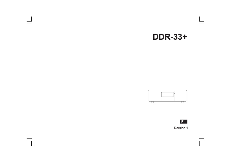 Page 1 de la notice Manuel utilisateur Sangean DDR-33 Plus