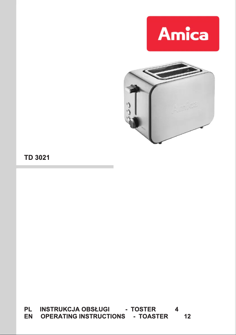 Image de la première page du manuel de l'appareil TD3021