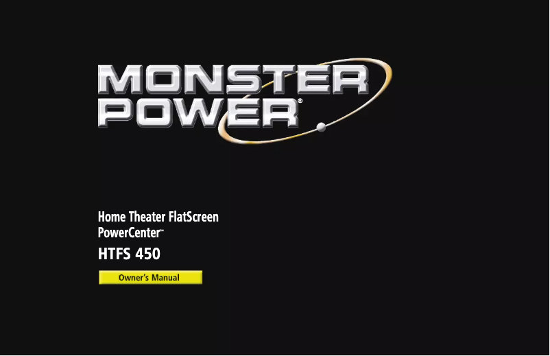 Página 1 del manual Manual de usuario Monster PowerCenter HTFS 450