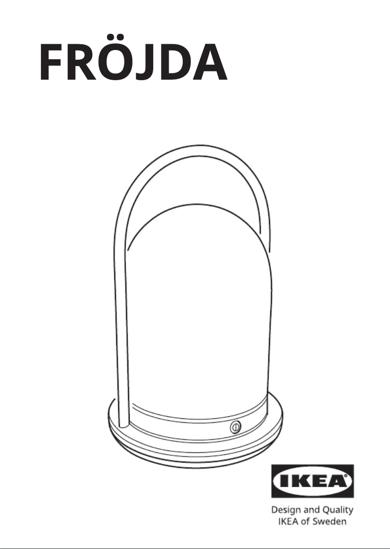 Page 1 de la notice Manuel utilisateur Ikea FRÖJDA 805.821.55