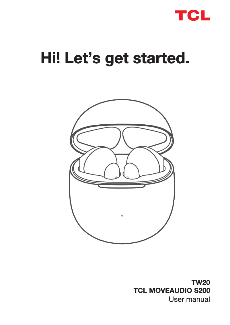 Image de la première page du manuel de l'appareil TW20