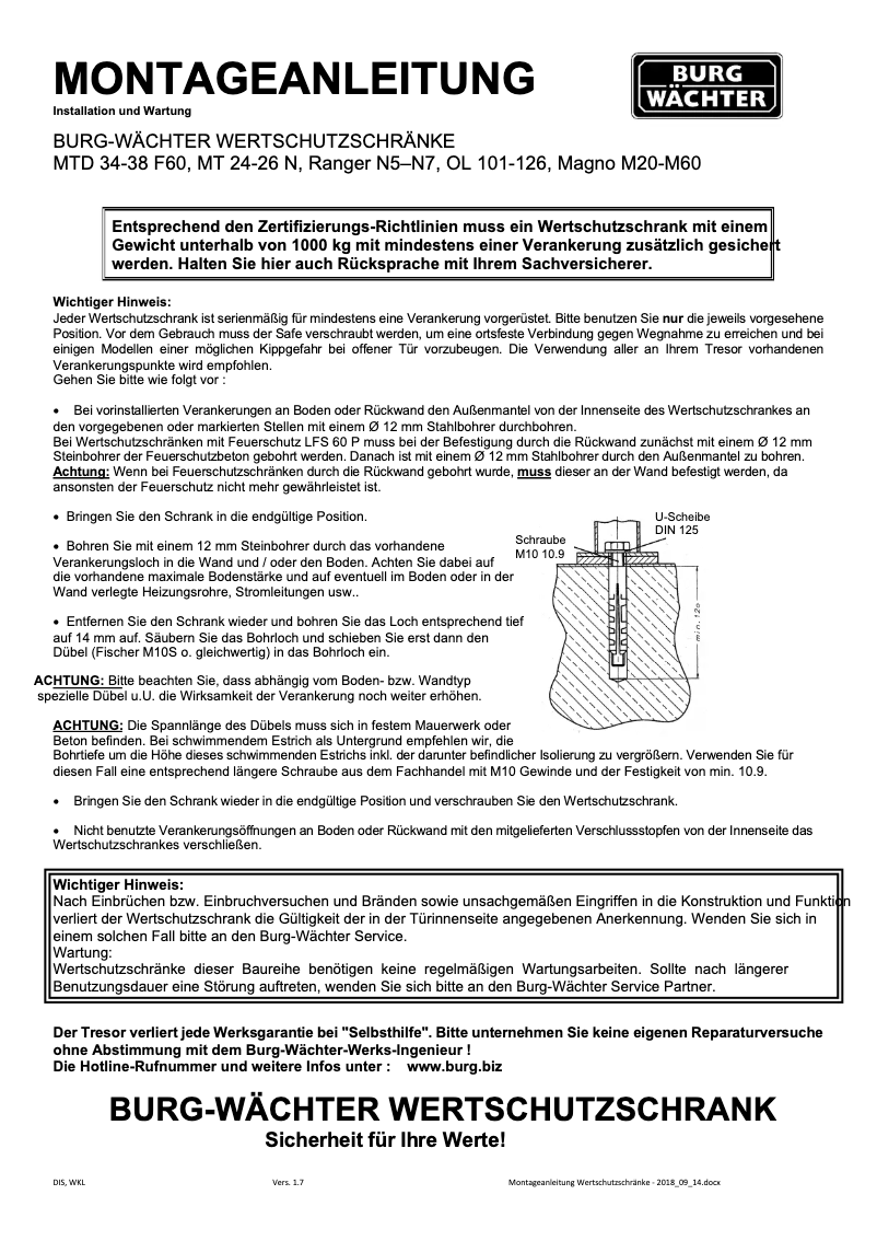 Imagen de la primera página del manual del dispositivo TRSE 6000 FS