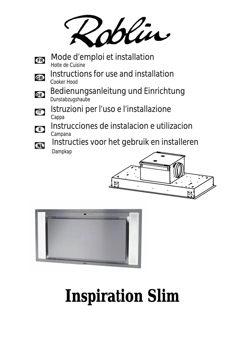 Página 1 del manual Manual de usuario Roblin Inspiration/3 1000