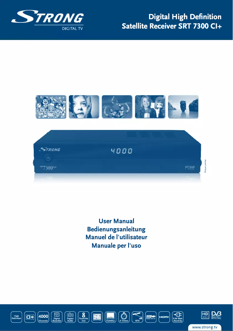 Page n°1 - Manuel utilisateur Strong SRT 7300 CI+